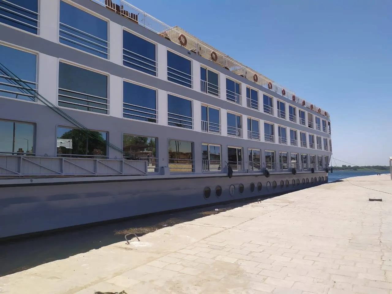 Exterior view of the Ciela Nile cruise ship